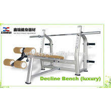 Banco de declive de levantamiento de pesas gratuito más vendido (lujo) para equipos de promoción / fitness fabricados en China